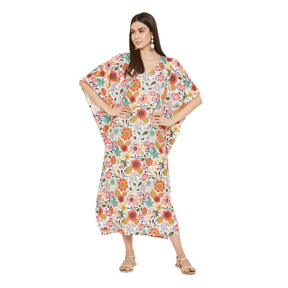Gypsie Blu Women's Plus Size Kaftan Dresses for Women Long Maxi Dress