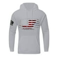 thumbnail image 2 of GIPQJK Men's Graphic Hoodies American Flag Print Hooded Sweatshirts Fall Fashion 2024 Plus Size Long Sleeve Tops with Pockets,Light Gray L, 2 of 4