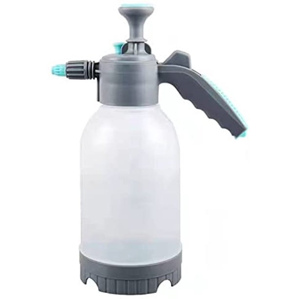 Regadera, hervidor neumático de 2 l, pulverizador a presión de gran capacidad, herramienta especial de desinfección con pulverizador de alcohol atomizado para el hogar (regadera transparente azul gri
