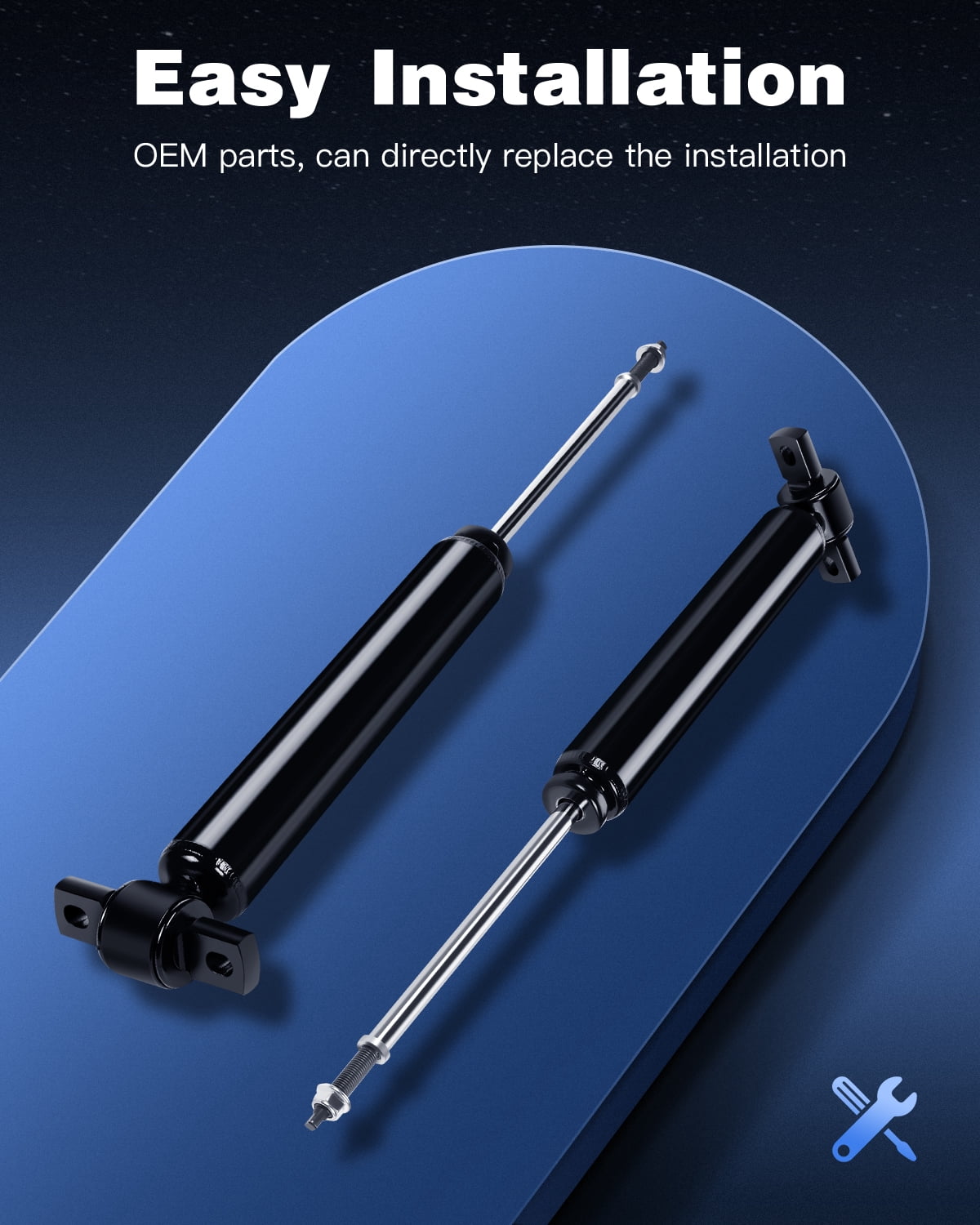 Rear Shocks Absorbers,ECCPP Gas Shocks for Ford fits 2013 2014 2015 2016 for Ford Fusion Pair Shocks with 5667