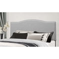 thumbnail image 2 of Hillsdale Furniture Kiley Upholstered Arched King Headboard with Nailhead Trim, Glacier Gray, 2 of 3