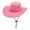 Pink, variant on LUOGENLI Hats for Men Flat Brim Country Vintage Suede Cowboy Hat British Style Western Rancher Hat for Unisex Mens Hats Fedora Leather Silk Lined Winter Hats for Women Green Gold M