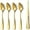 Gold, variant on Duslogis Grapefruit Spoons Serrated Edge Grapefruit Knife Stainless Steel Grapefruit Utensil Tool Dessert Spoons for Citrus Lemon Kiwi Salads Melon Lime Pitaya Apple Fruit Puree (Silver)
