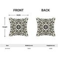 thumbnail image 5 of Black Boho Pillow Covers 18x18 Inch 2 Pcs,Vintage Bohemian Carpet Style Decorative Throw Pillows for Couch,Flower Print Farmhouse Decor Pillowcase Linen Cushion Cover for Bed Sofa, 5 of 6