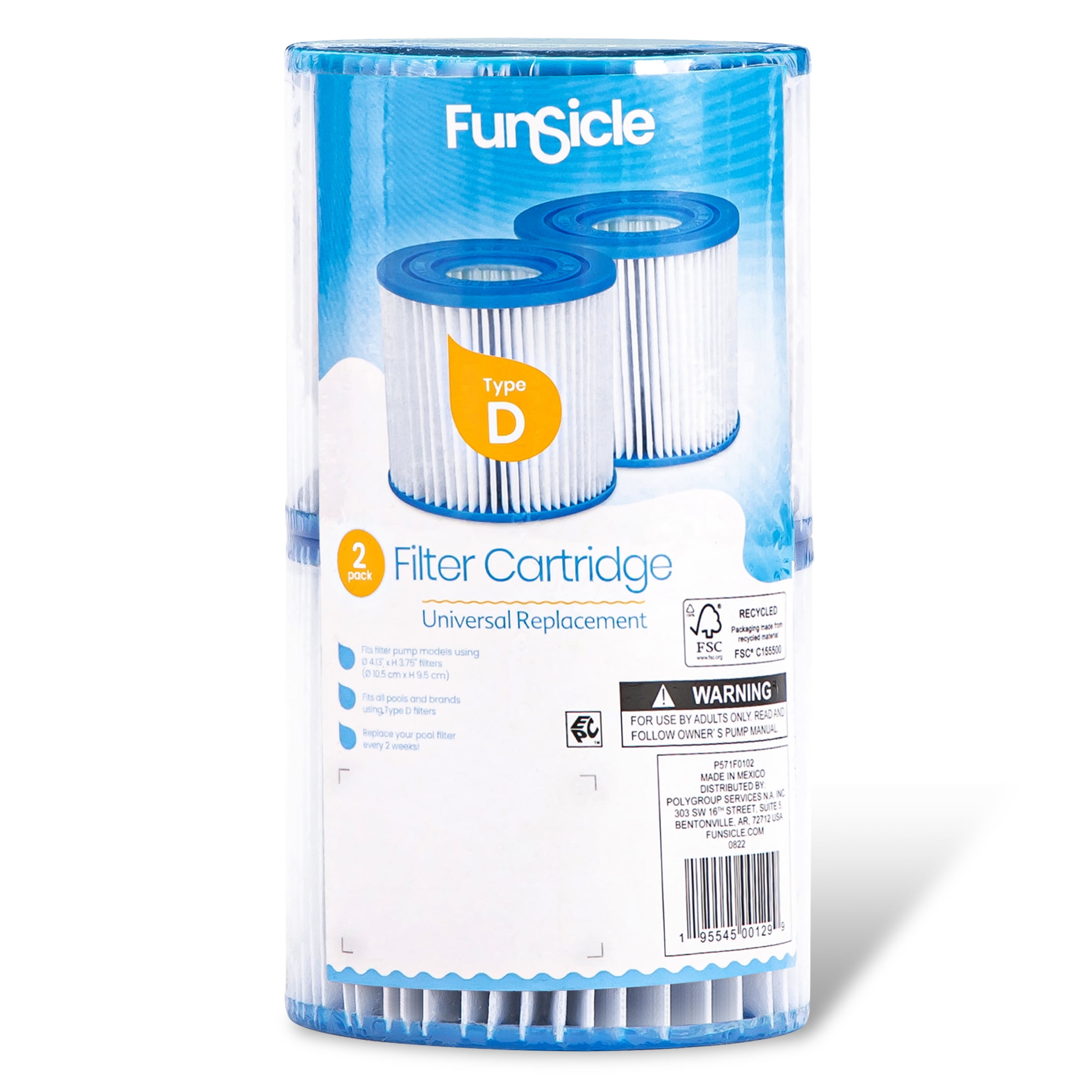 Outlook metriek vrijheid Funsicle Type D Filter Cartridges, 2-Pack,for adults - Walmart.com