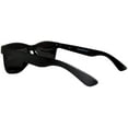 thumbnail image 4 of Flat Retro Sunglasses - Black Frame / Silver Mirror Lens, 4 of 6