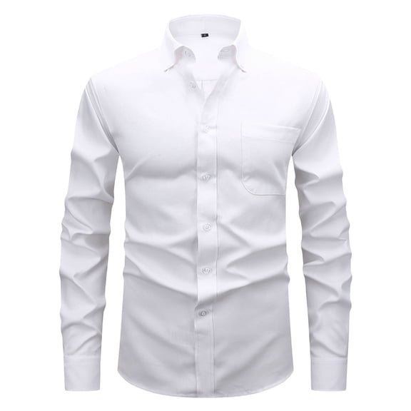 Posijego Men's Dress Shirts Business Office Button down Shirts Mens Long Sleeve Collared Work Shirts Party Wedding
