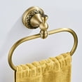 thumbnail image 2 of SIEYIO Wall Mount Brass Towel Ring Antique Retro Oval Towel Holder Rustproof Towel Rack, 2 of 9