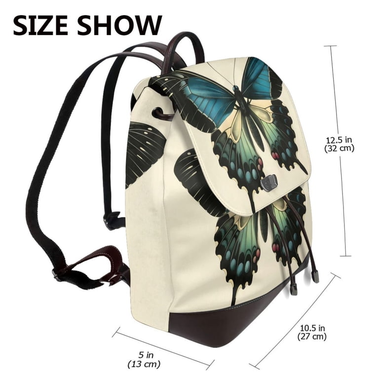 Fuzoiu Blue Black Butterfly Art Print Women display picture 1
