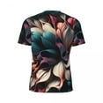 thumbnail image 6 of T Shirt For Men Abstract Floral Sports T-Shirt Luminous Print Harajuku T-Shirts Couple Fun Tee Shirt, 6 of 7