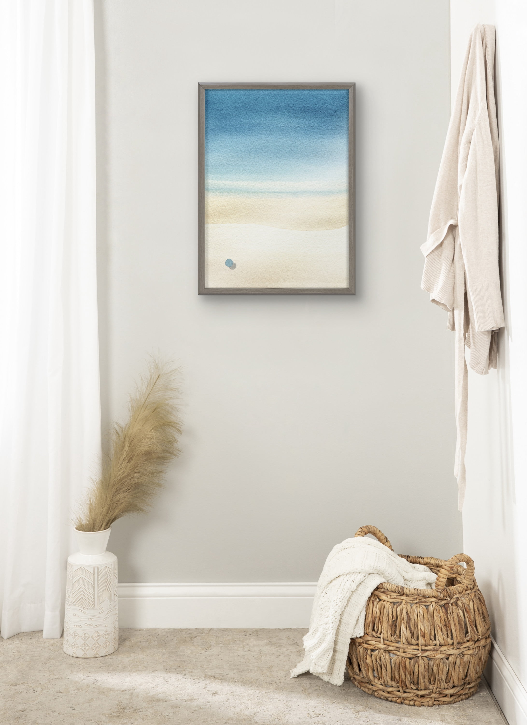 Calm Morning 18 in x 24 in Framed Painting Art Print, by Kate and Laurel