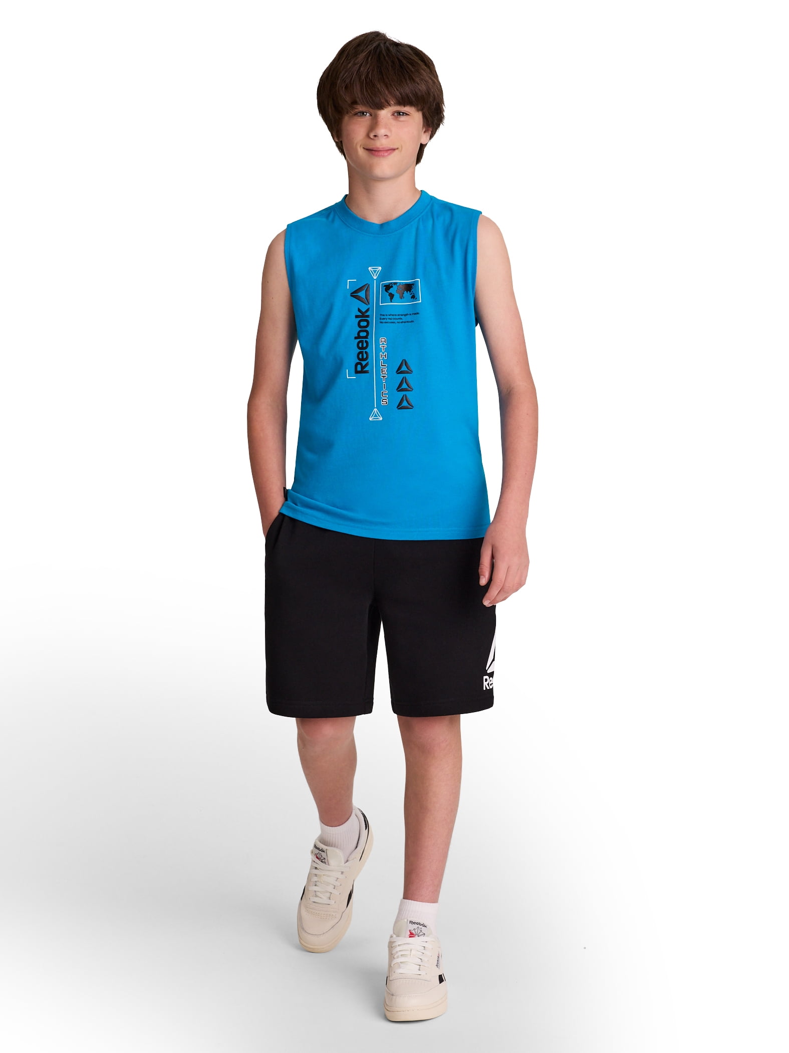 Reebok Boy’s Active Graphic Tank Top, Sizes 4-18