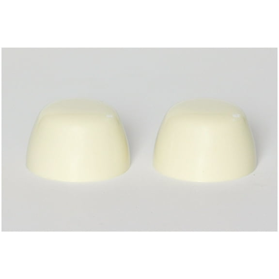 Crane Color Replacement Plastic Toilet Bolt Caps - Set of 2 - Buttercup Yellow