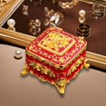 thumbnail image 6 of fenteer Vintage Jewelry Box Creative Small Trinket Box for Jewelry Necklace Earrings red, 6 of 8