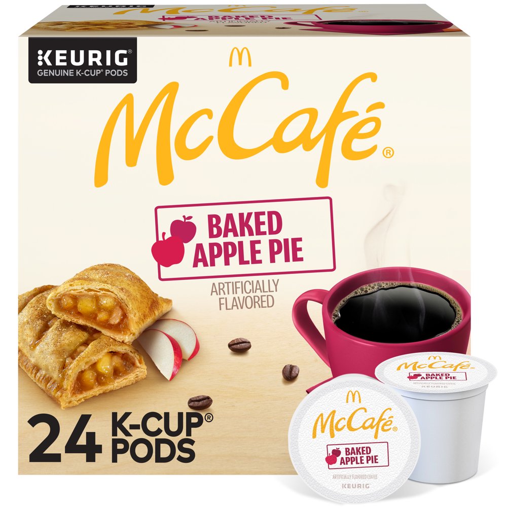 McCafe Baked Apple Pie Coffee, Keurig Single Serve KCup Pods, 24 Count