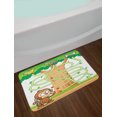 thumbnail image 2 of Cartoon Activity Bath Mat, Curious Monkey Trying to Reach the Banana Maze Design Pathway Funky Forest, Plush Bathroom Decor Mat with Non Slip Backing, 29.5" X 17.5", Multicolor, by Ambesonne, 2 of 2