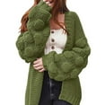 thumbnail image 2 of LowProfile Cardigan Sweaters for Women Plus Size Long Sleeve Casual Tops Sleeve Loose Winter Fall Knit Sweater Coats, 2 of 4