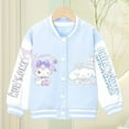 thumbnail image 4 of Sanrios-Chaqueta de béisbol informal para niños, conjunto de uniforme de estilo Kawaii, falda JK, Kuromi My Melody, Cinnamoroll, 4 of 5