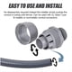 thumbnail image 5 of 30 Piezas Conector Hermético A Líquidos de 1/2 Pulgada Conector de Accesorios de Conductos Eléctricos de PVC Conector de Conducto Flexible para el Hogar, 5 of 5
