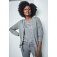 thumbnail image 2 of Jessica London Women's Plus Size Fine Gauge Button-Front Cardigan, 2 of 3