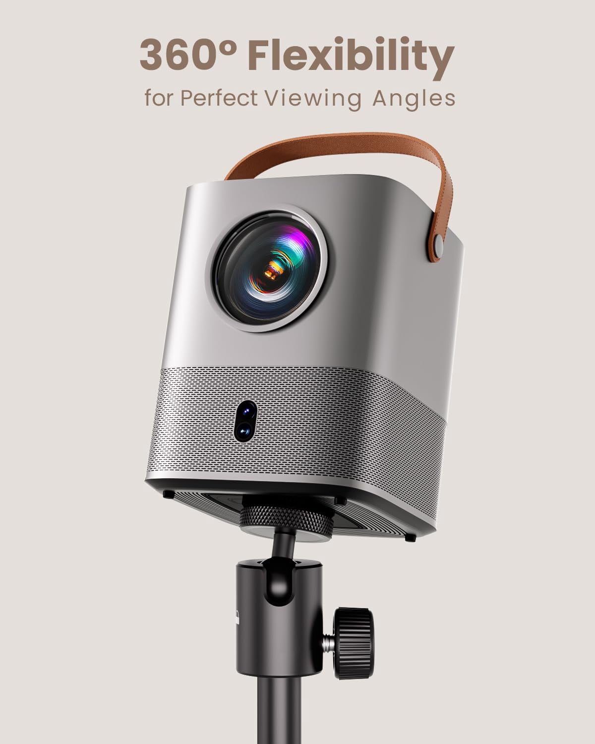KraftGeek 32" Portable Projector Stand with Ball Head, Compatible with Projectors with 1/4" Screw