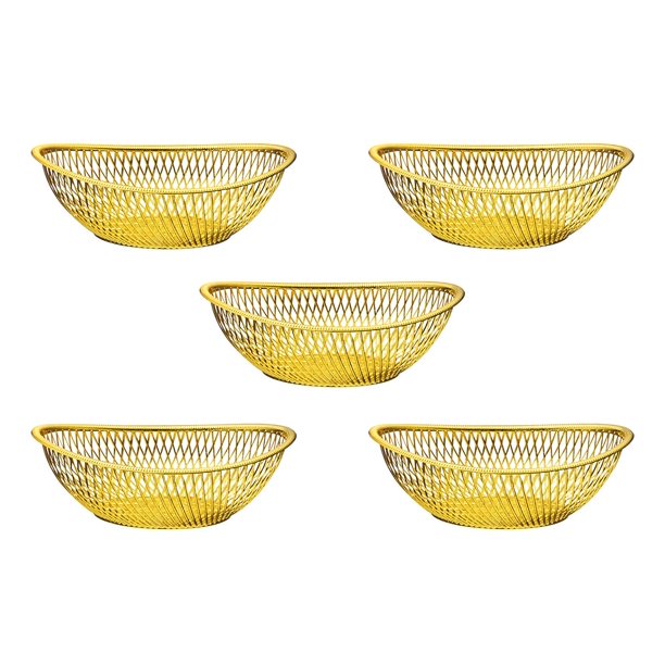 Impressive Creations Reusable Decorative Serving Basket Plastic Fruit