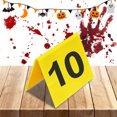 thumbnail image 4 of Número Identificación Tiendas Campaña Marcador Evidencia Escena Del Crimen Suministros para Fiesta Halloween, 4 of 9