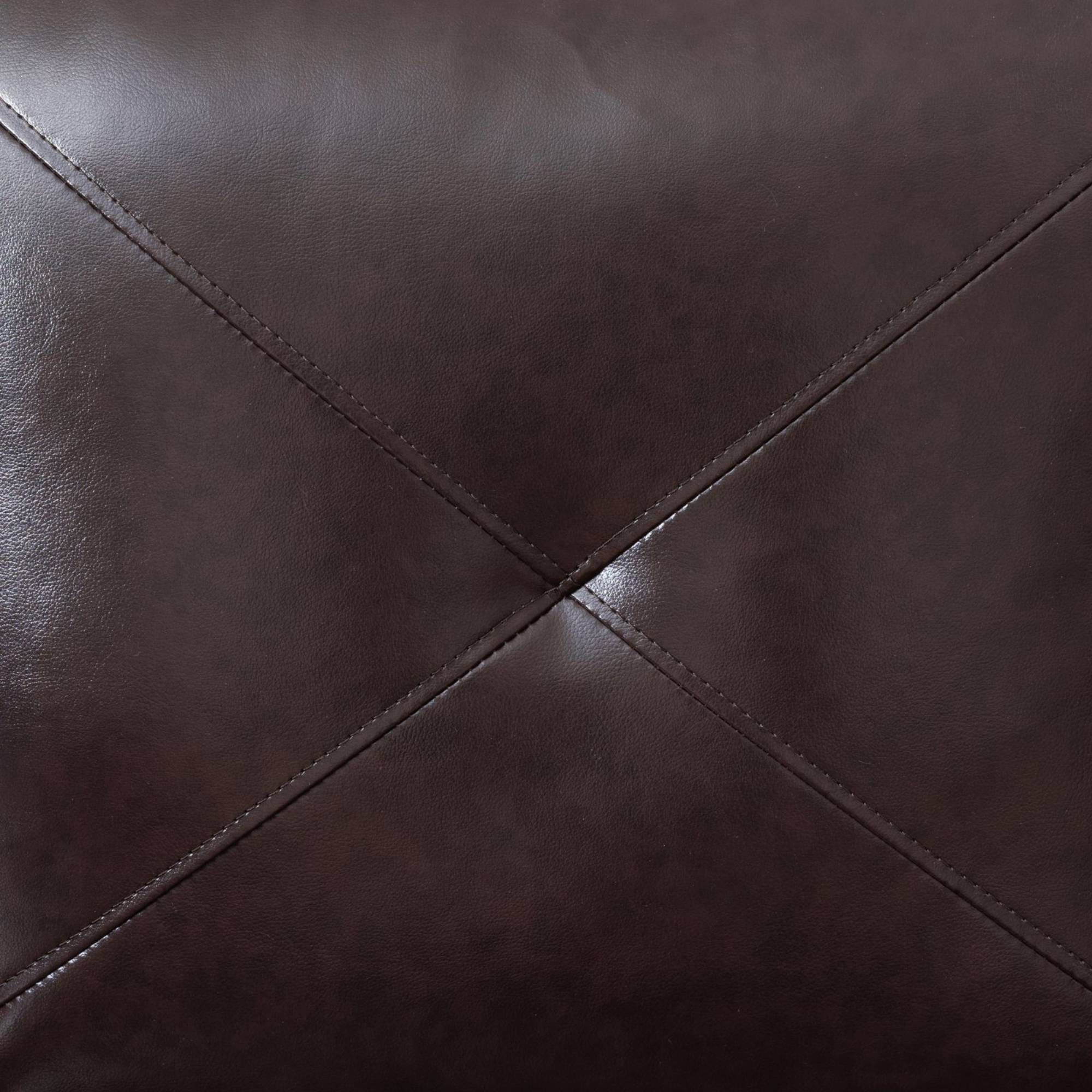 Modern L-Shape Sectional Sofa for Living Room, Modular Leather Sleeper Sofa Couch With Chaise For Bedroom, Brown