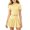 A-Yellow94, variant on Bobifish Teen Girls Sets Two Piece Short Sleeve Yellow Outfit Tee&Wide Waist Skirt Playwear For Girls