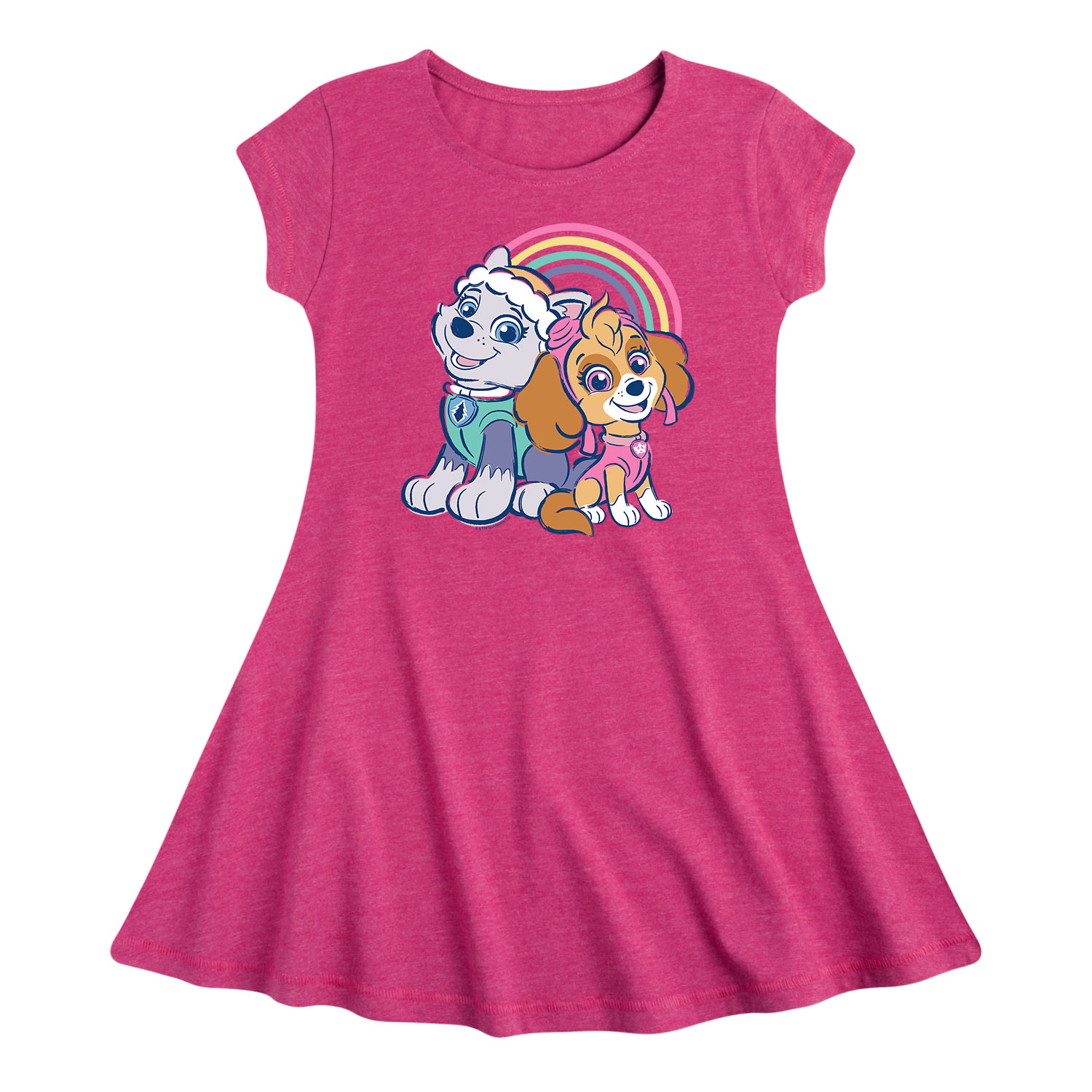 Paw Patrol Best Friends Toddler And Youth Girls Fit And Flare Dress