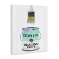thumbnail image 2 of Stupell Industries Eclectic Fashion Blue Diamond Paint Glam Paintbrush Designer Style Canvas Art, 24 x 30, by Amanda Greenwood, 2 of 7