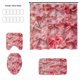 thumbnail image 2 of Accesorios de baño Cortina de ducha de San Valentín con lazo Impresión digital en tinta rosa Cortina divisoria impermeable para baño Conjunto de baño de poliéster, 2 of 6