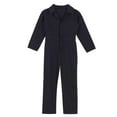 thumbnail image 3 of Venjoe Kids Boys Mechanic Costume Dance Coveralls Long Sleeve Overalls Jumpsuit Boiler Suit Halloween Black 6, 3 of 7