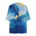thumbnail image 4 of Guluxicc Women Floral Kimono Cardigan Open Front Lightweight Boho Beach Cover Up Casual Loose Summer Vacation Cardigans, 4 of 5