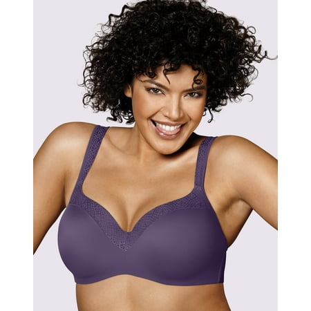 Women s Playtex 4823 Secrets Amazing Shape Balconette Underwire Bra (Purple Aura 40C)