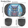 thumbnail image 6 of KUIFORTI Car Window Shade for Baby - Cling Sun Shade Blocker - 2 Pack UV Protection Breathable Baby Window Covers - Glare Shield and UV Rays Protection for Your Child, Owl Blue, 6 of 6