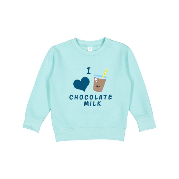 Inktastic I Love Chocolate Milk Toddler Sweatshirt