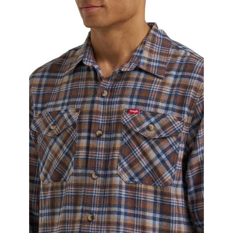 Wrangler Men's Relaxed Fit Brushed Flannel Shirt photo 4