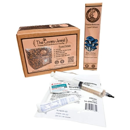 Blue Oyster Mushroom | 3LB All-In-One Mushroom Grow Kit