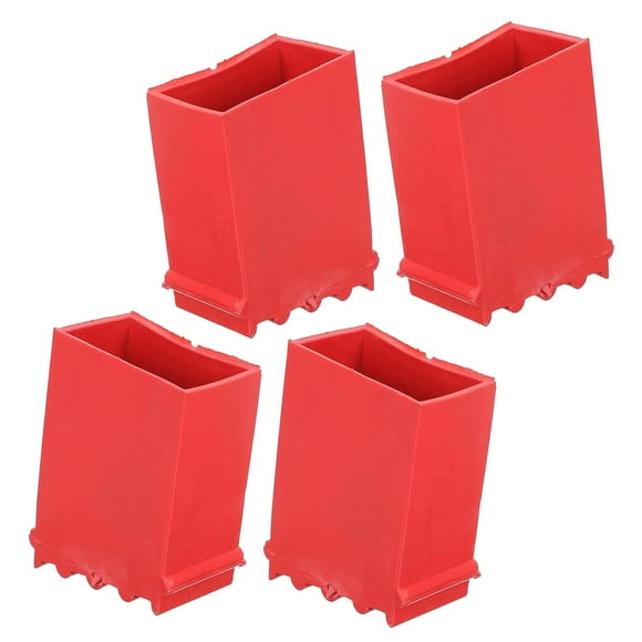 Cubiertas para pies de escalera perfecl 4x antideslizantes de goma 5 cm x 28 cm