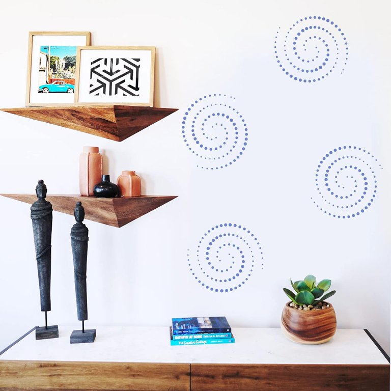 FINGERINSPIRE Dot Mandala Stencil - 11.8x11.8 Inch Reusable Template For Painting On Wood, Canvas, Walls & More