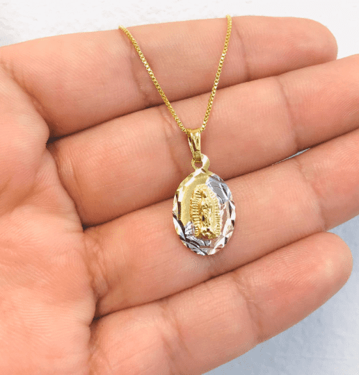 Gold Filled Guadalupe Charm pendant 