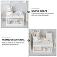 thumbnail image 3 of 1Pc Simple Storage Rack Double Layer Shelf Desktop Stationery Rack (White)28X18.5CMWhite, 3 of 4