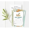 thumbnail image 5 of Inkdotpot 30Jungle Animals Baby Shower Invitation Cards Gender Neutral Fill In Blank Invites, 5 of 7