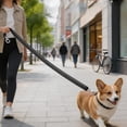 thumbnail image 6 of 2 Pcs Heavy Duty Leash 47.2 Inch for Medium and Large Dogs, Double Sided Reflective Nylon Leash with Padded Handle, Black Dog Walking Leash for Outdoor Training, Pet Leashes, 6 of 7