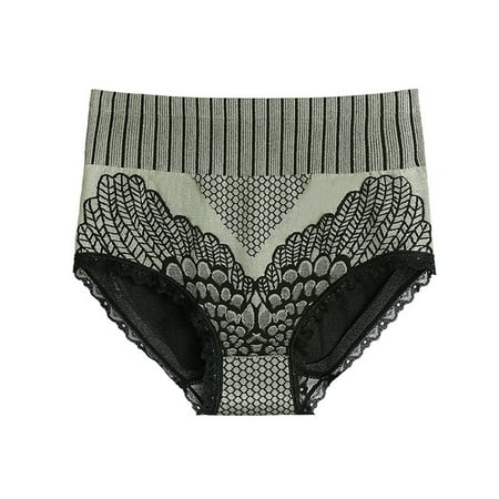 Xiaoxatg Sexy Panties for Women Women Comfortable Lace Middle Waist Triangle Underwear Waist Closing And Lifting Underpants Lace Panties for Women plus Size Pack
