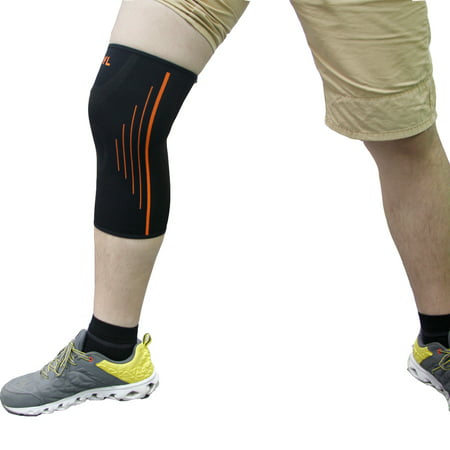 Knee Support - Premium Compression Knee Sleeve - Knee Brace Patella Stabilizer for Meniscus Tear - Arthritis Pain - Best for Running - CrossFit -