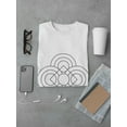 thumbnail image 3 of Set of circles and a rhombus Men White T-Shirt, Male Large, 3 of 4