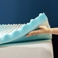 thumbnail image 3 of Best Price Mattress 3-inch Egg Crate Swirl Gel AeroBreeze Cooling Air Flow Memory Foam Topper, Queen, 3 of 10
