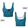 thumbnail image 5 of Lsque Spider And Cobweb Printed Women'S Sports Bra, Compression, Moisture Wicking, High-Impact Sports Bra For Women,Supportive sports bra-Large, 5 of 9